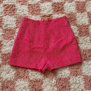 Cloud Ten Pink Studded Shorts